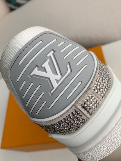 Louis Vuitton LV Trainer Sneaker ‘Denim Monogram Grey Diamond’