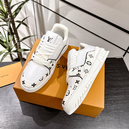 Louis Vuitton Trainer Sneaker Monogram White Black