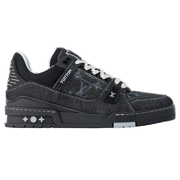 Louis Vuitton Trainer Sneaker Denim Black & White