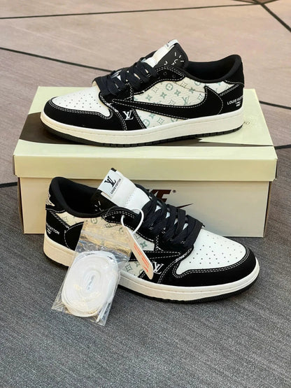 Louis Vuitton x Nike Air Jordan 1 Low “Panda Monogram” (Custom)