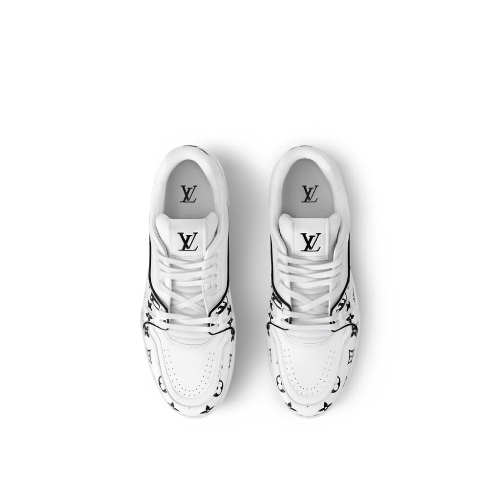Louis Vuitton Trainer Sneaker Monogram White Black