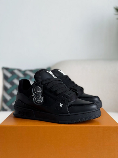 LV Trainer Sneaker Black Pharrell Williams and Nigo
