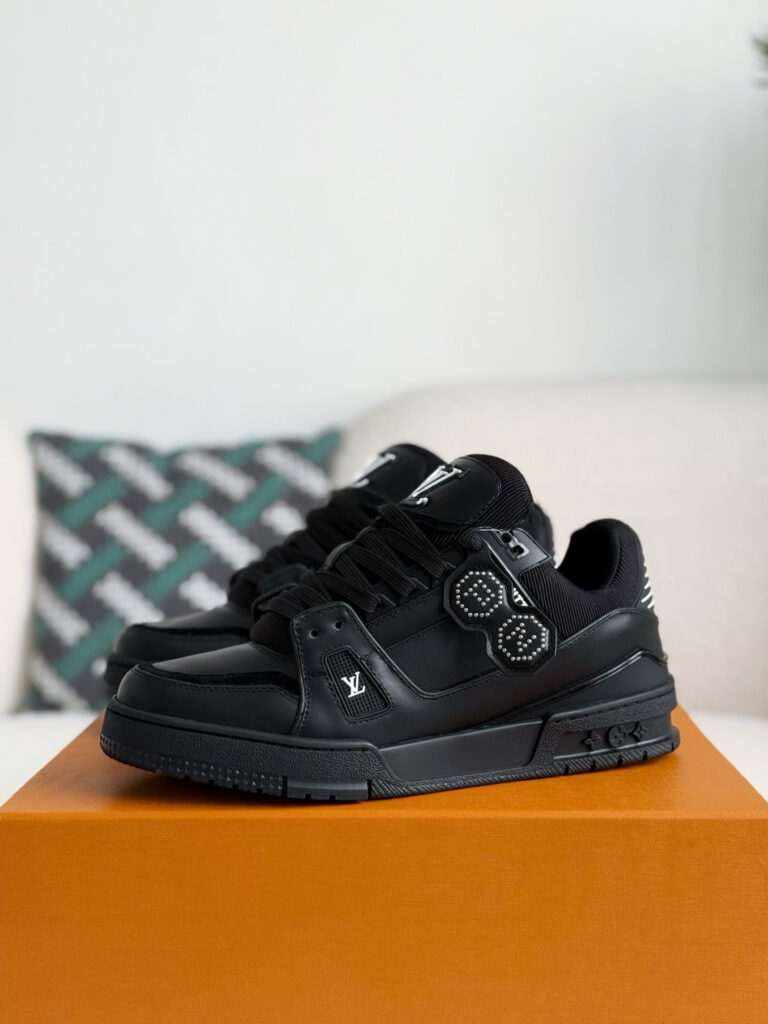 LV Trainer Sneaker Black Pharrell Williams and Nigo