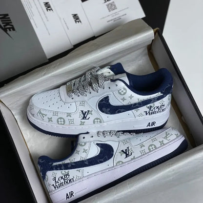 Louis Vuitton x Nike Air Force 1 07 Low ‘White Blue’
