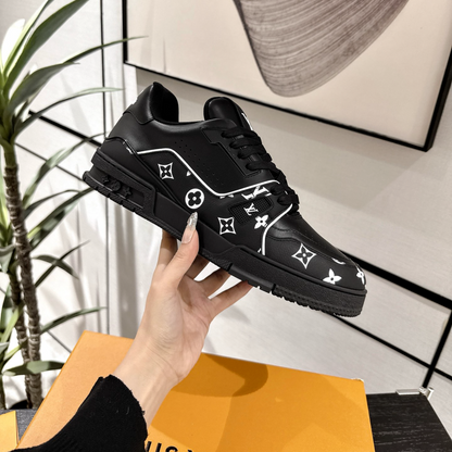 Louis Vuitton Trainer Sneaker Monogram Black White
